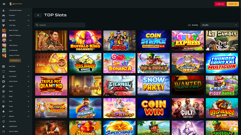 Image anonyme de jeux de casino sur ordinateur