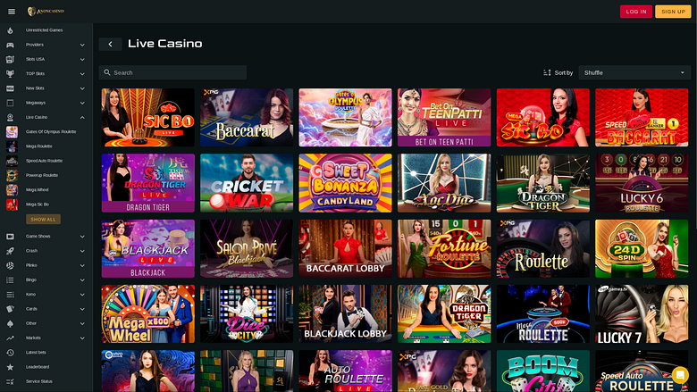 Image de croupier en direct sur ordinateur de casino anonyme