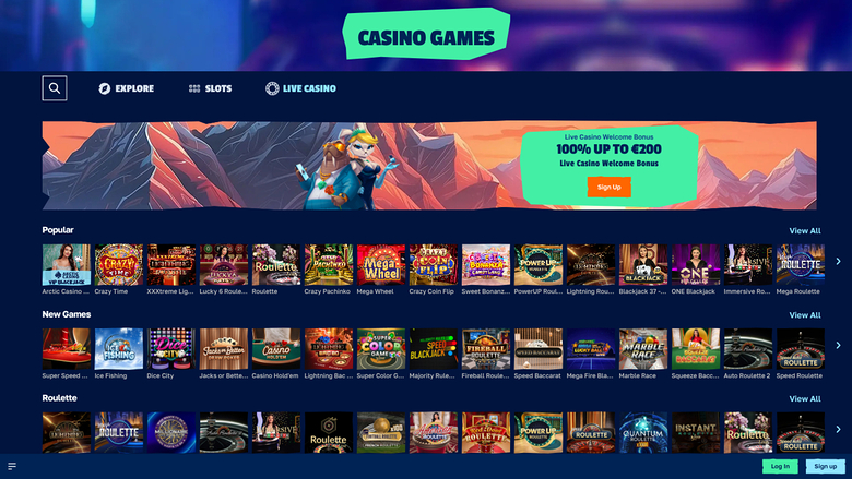 Игры с живым дилером Arctic Casino на компьютере