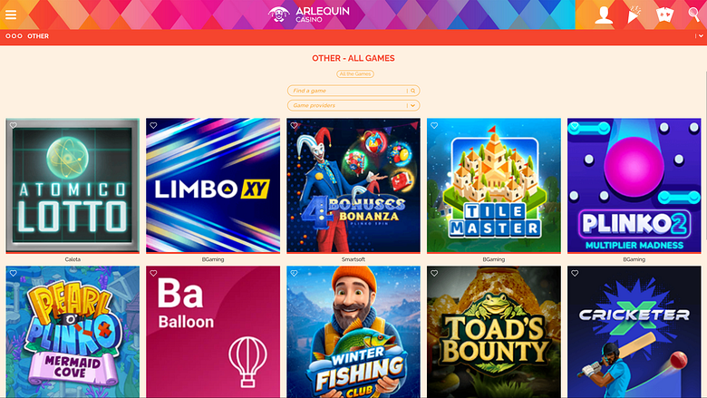 Arlequin Casino Others Desktop