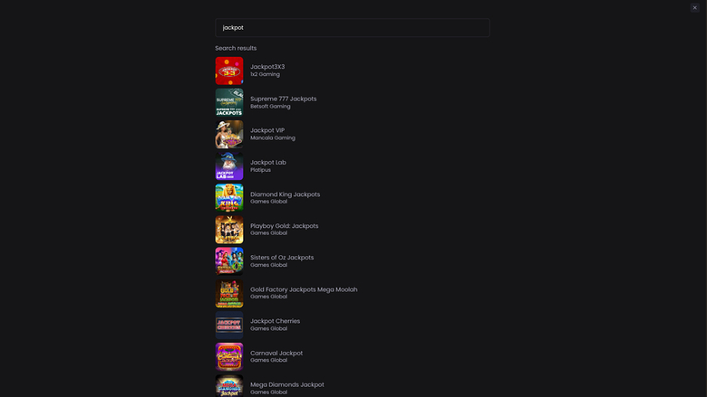 Jackpot de bureau d'Asino Casino