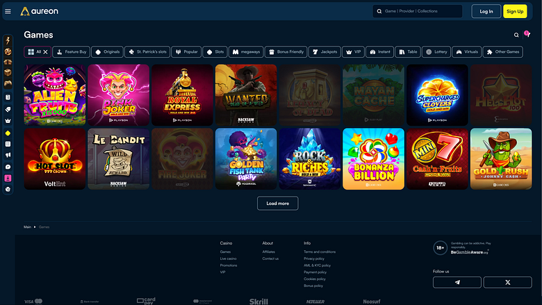 Игры для ПК в казино Aureonplay