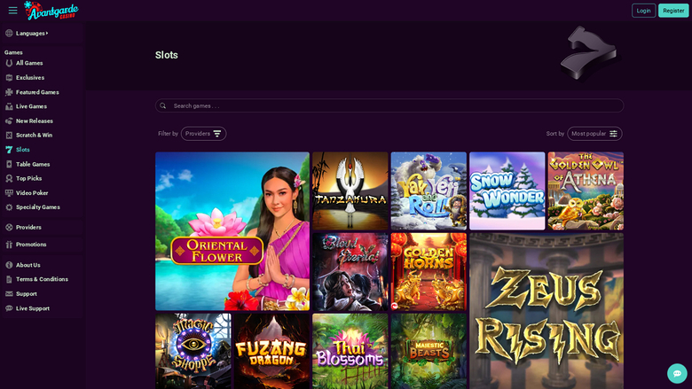 Jeux de bureau d'Avantgarde Casino