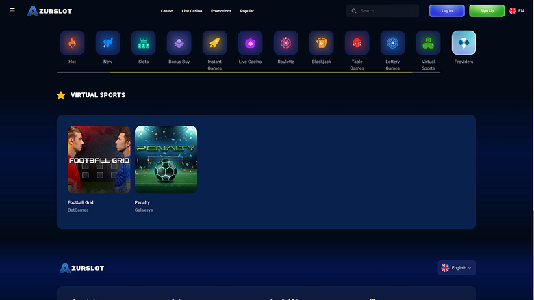Azur Slot Casino Andere Desktop