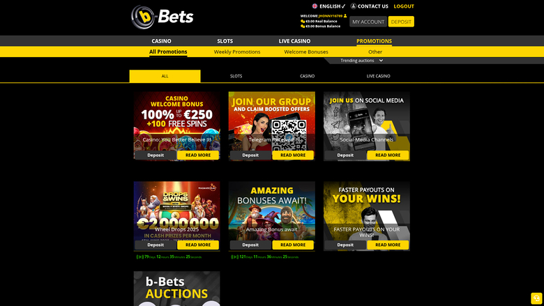 Promotions de bureau de b-Bets Casino
