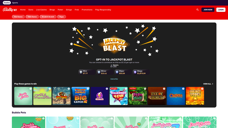 Jackpot de bureau de Bally Casino