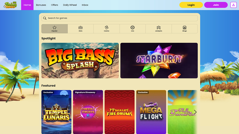 Jeux de bureau de Balmy Bingo