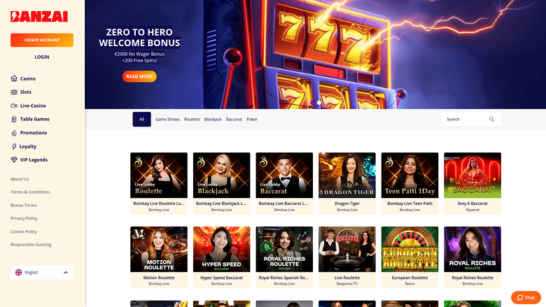 Croupier en direct de Banzai Casino sur ordinateur