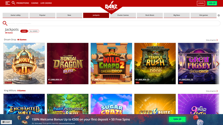 Bote de escritorio de Barz Casino