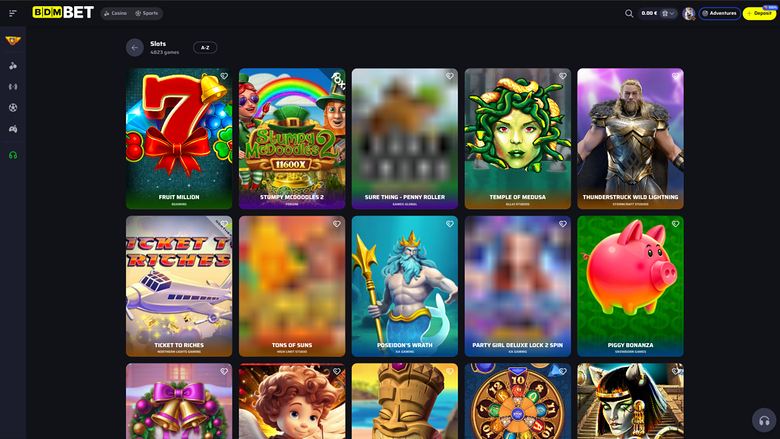 Giochi desktop di BdmBet Casino