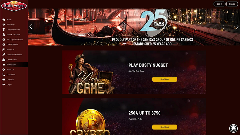 Акции Bella Vegas Casino для компьютера