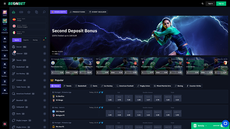 Beonbet Casino Escritorio Otros