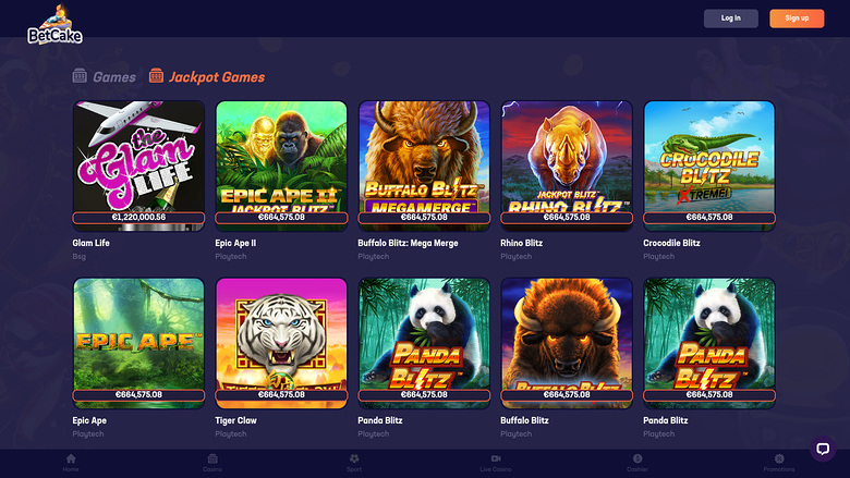 Bote de escritorio de BetCake Casino