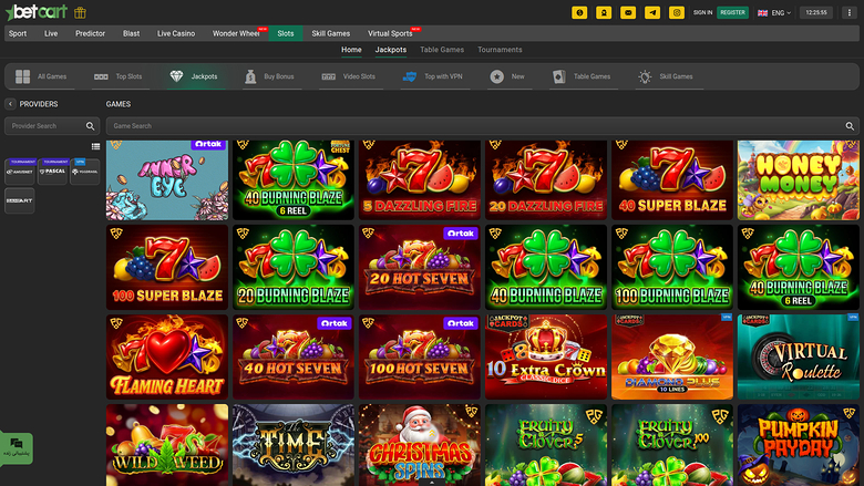 Betcart Casino skrivbordsjackpott