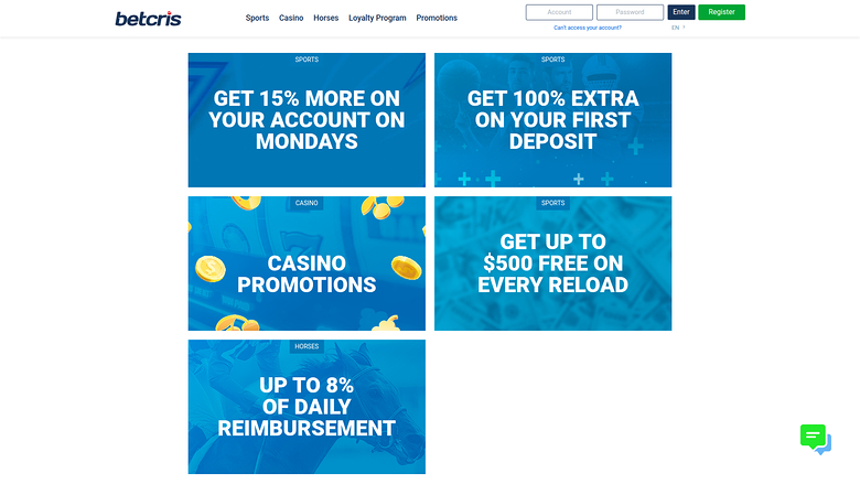 Акции Betcris для компьютера