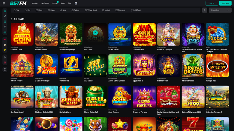 Betfm Casino Desktop Games