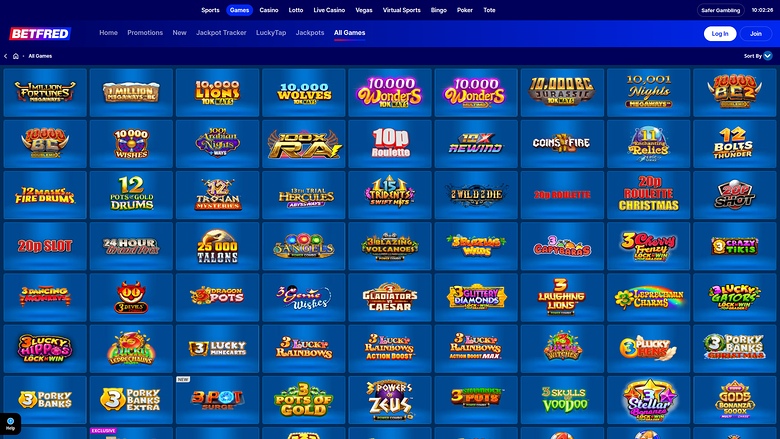 Jeux de bureau de Betfred Casino