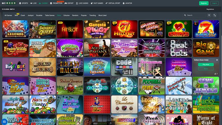 Juegos de escritorio del casino BetJara