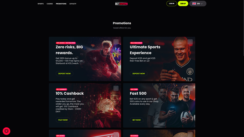 Promotions du casino BetJordan