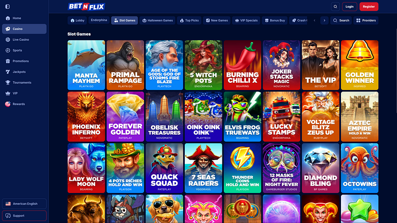 Jeux de bureau BetNFlix