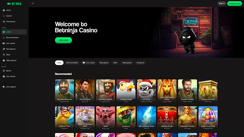 Игры для ПК в казино Betninja