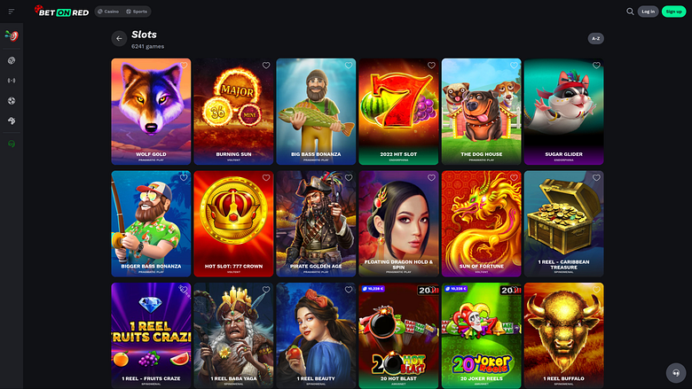 BetOnRed Casino Desktop-Spiele