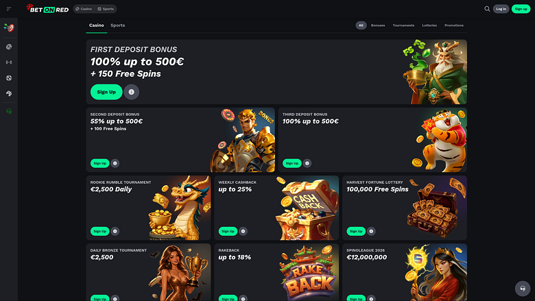 BetOnRed Casino Desktop-Aktionen