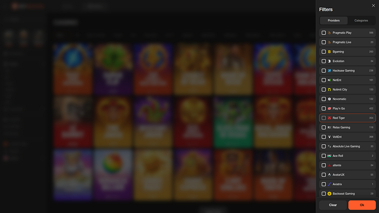 Betoranje Casino Desktop-Spielentwickler