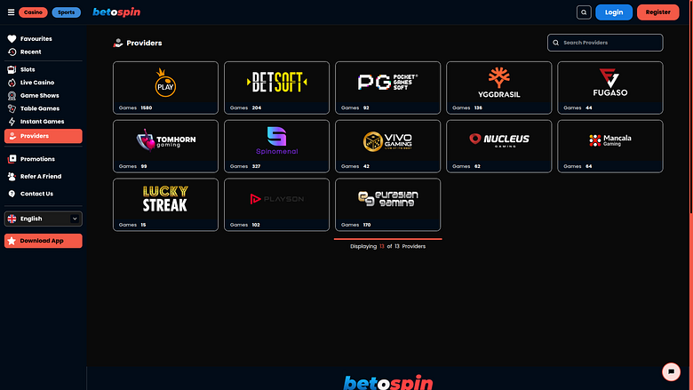 Разработчики настольных игр для казино BetOspin