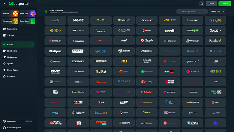 Betportal Casino Desktop-Spieleentwickler