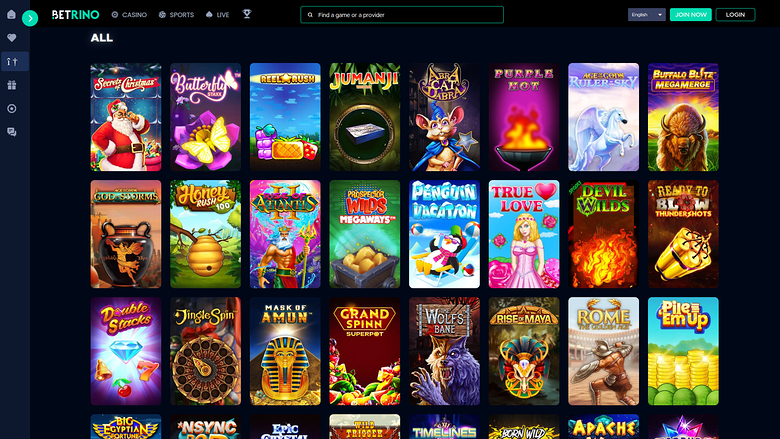 Betrino Casino Desktop Games
