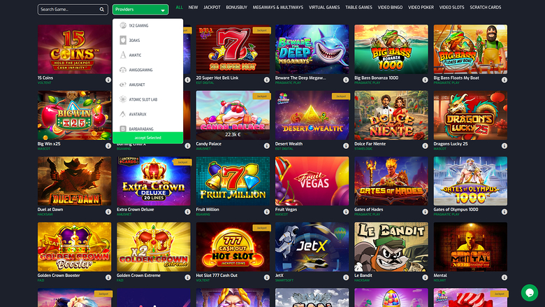 Développeurs de jeux sur ordinateur de Betroom24 Casino