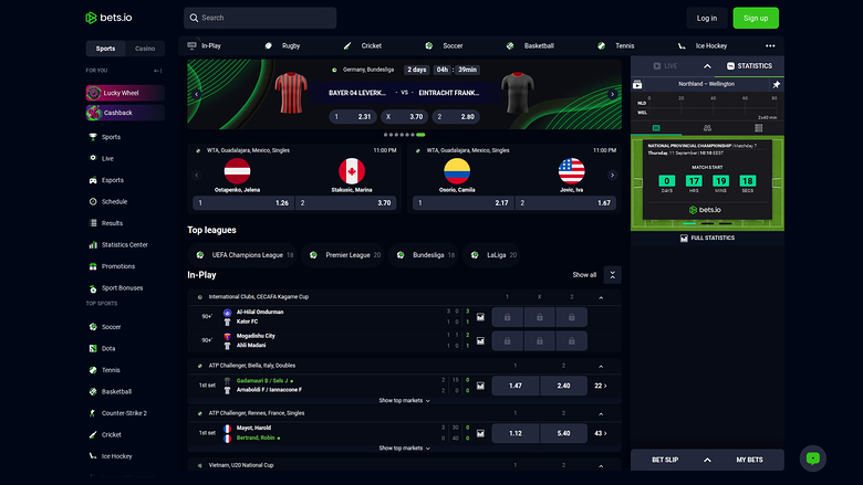 Sports sur ordinateur de Bets.io Casino