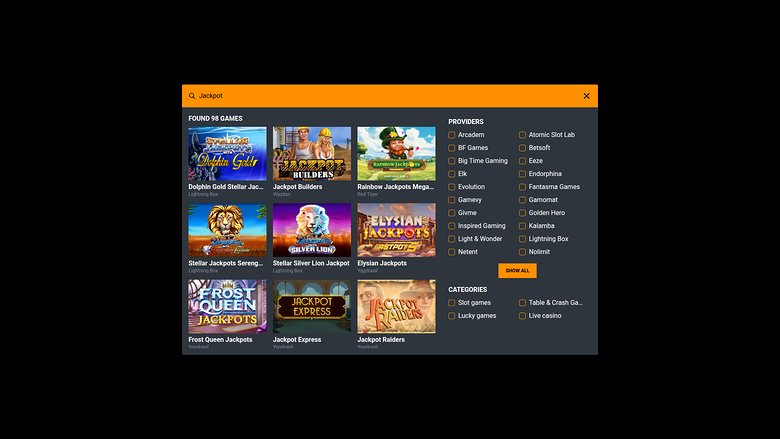 Jackpot sur ordinateur de Betstro Casino