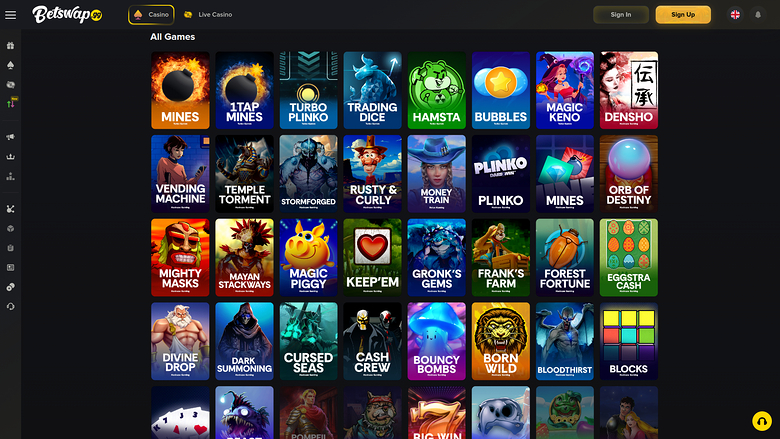 Jeux sur ordinateur de Betswap.gg Casino