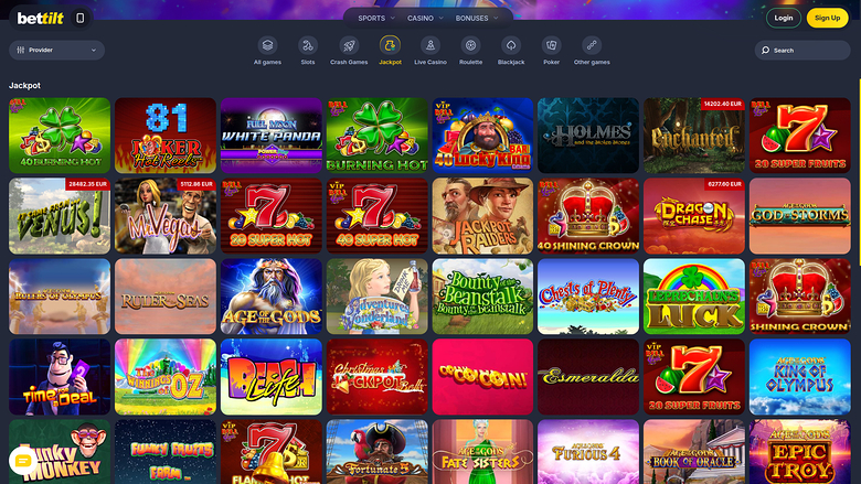 Jackpot para desktop do Bettilt Casino