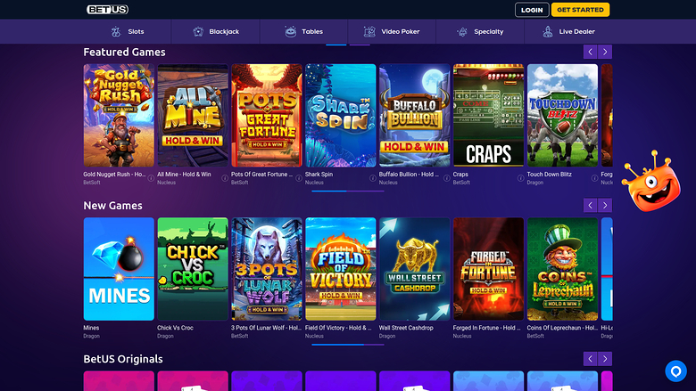 BetUS Casino Desktop Games