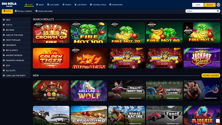 Bote de escritorio de Big Bola Casino