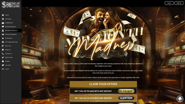 Folie de bureau de Big Dollar Casino