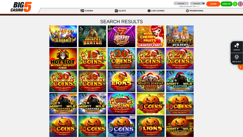 جائزة Big5Casino Desktop Jackpot