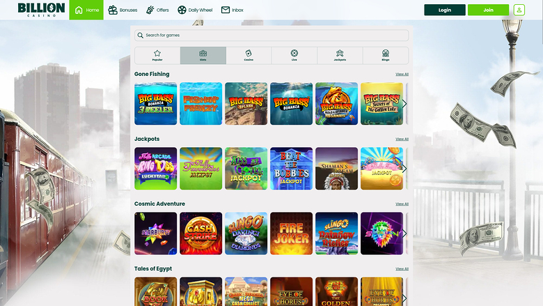 Jeux de bureau de Billion Casino