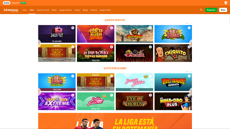 Jeux de Bingo Botemania Casino sur ordinateur