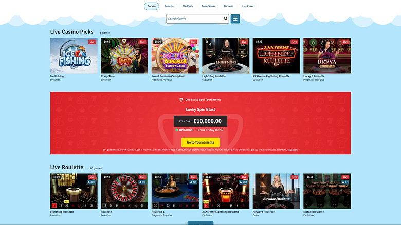 Croupier en direct sur bureau de Bingo.com Casino