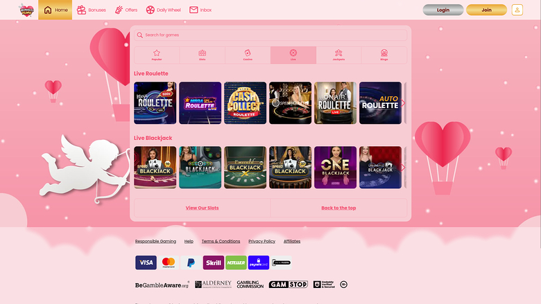 Croupier en direct sur bureau de Bingo Fling Casino