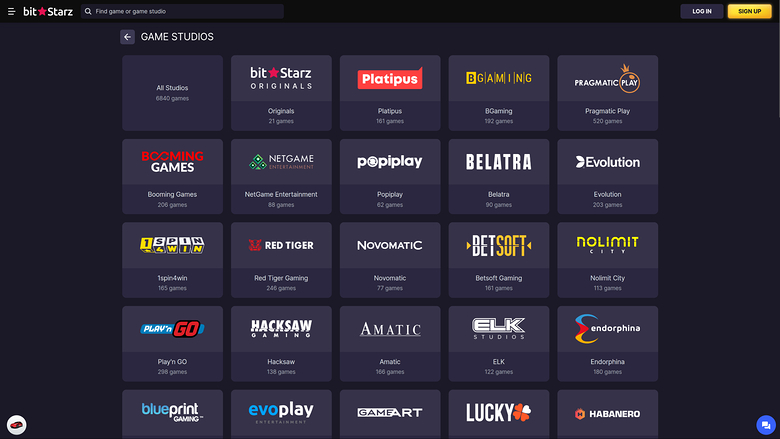 Développeurs de jeux de bureau de Bitstarz Casino