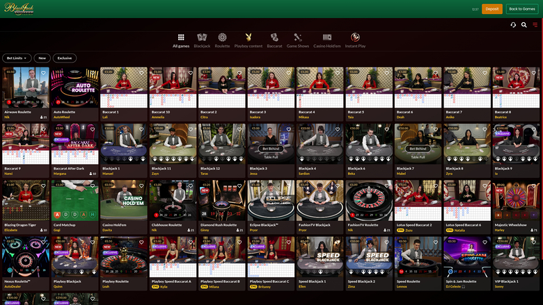 Live-дилер Blackjack Ballroom для ПК