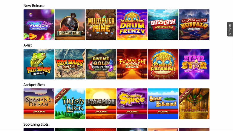Giochi desktop di Blighty Bingo Casino