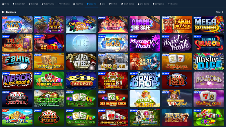 Jackpot desktop di Blitz Casino