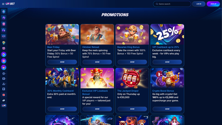 Promotions de bureau de Bm.bet Casino