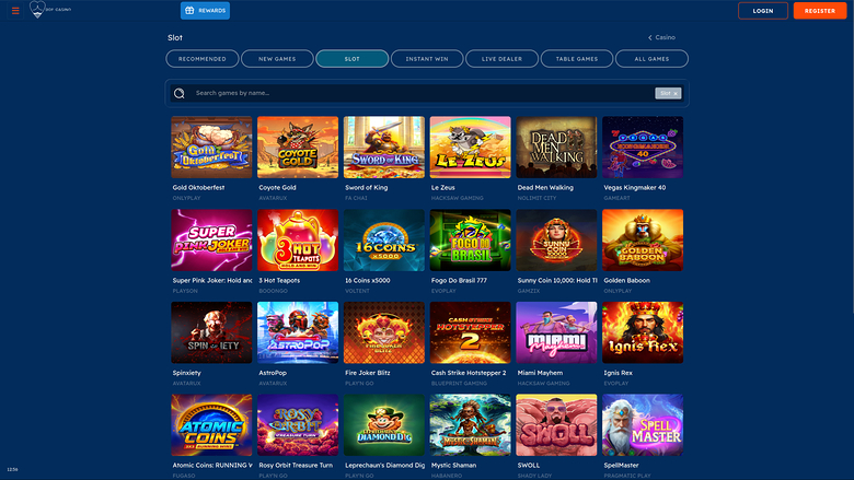 Jeux de bureau de Bof Casino